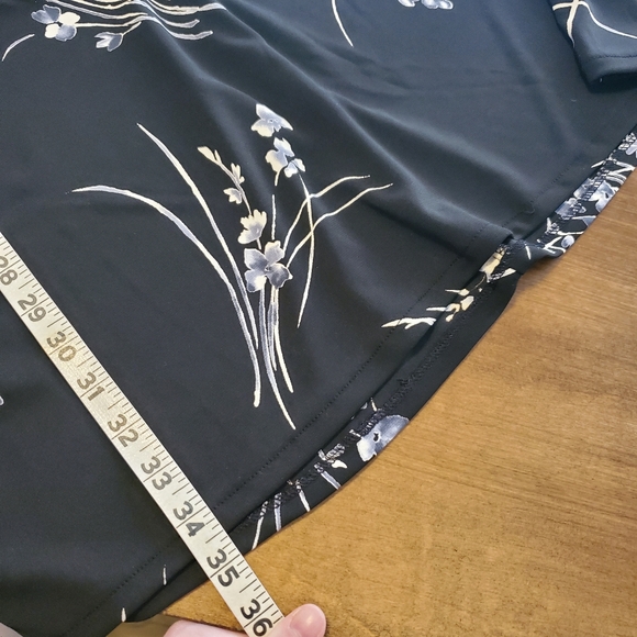 Vintage Sleeveless Floral 90s Black Dress Knapp Studio Size Large - Picture 13 of 13